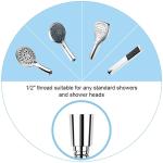 150cm Stainless Steel Shower Hose , Chromed Flexible Shower Hose With Brass Nut