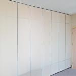 Modern Hotel Sliding Acoustic Partition Wall Melamine Surface Hanging System