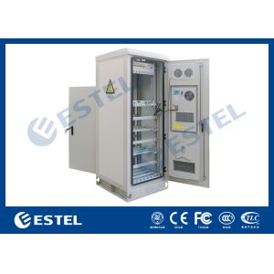 China Temperature Control Custom Made Antitheft Outdoor Telecom Cabinet With Front Door And Back Door on sale