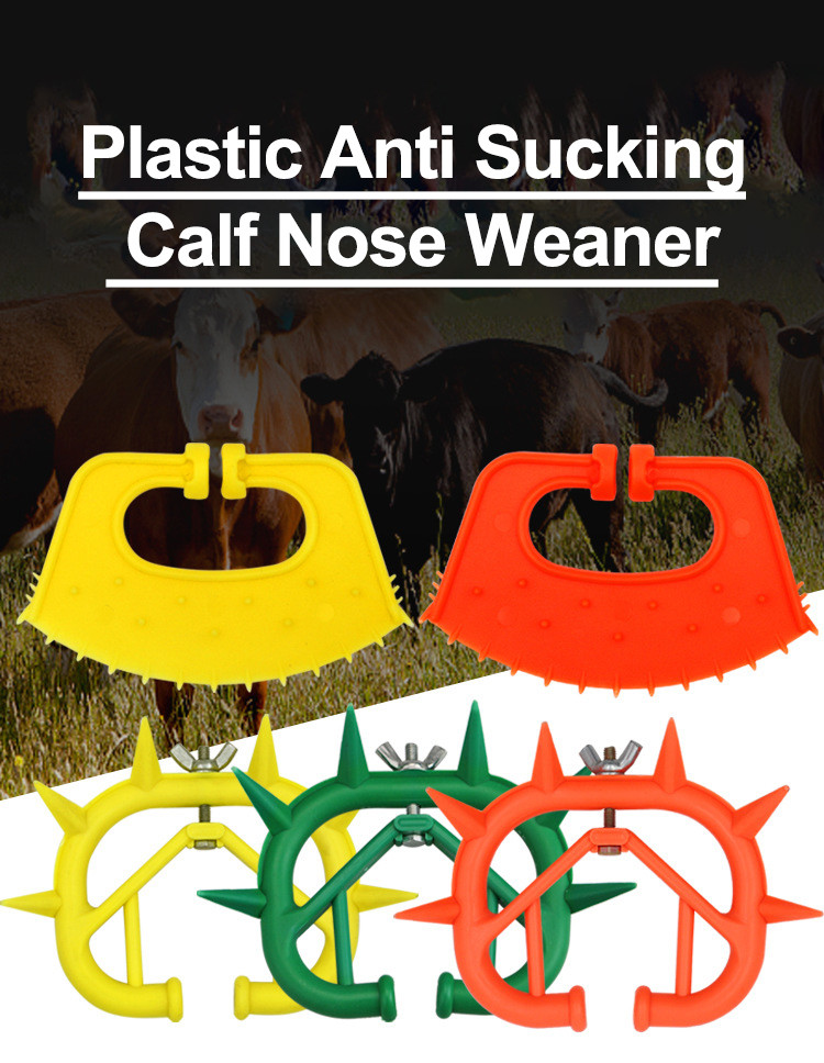 Cattle Cow Calf Nose Rings For Weaning Anti Sucking Washable Reusable