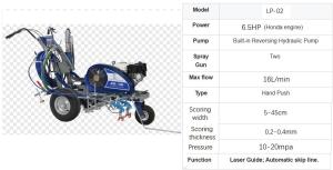 China Driving Type Cold Spray Road Marking Machine Powered By A GX200 Honda 6.5Hp Gasoline Engine factory
