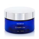 120g Blue PP Smooth Bottle With Sivir Lid For Cream Jar