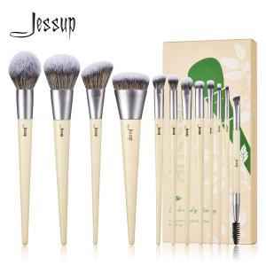 China Jessup 12Pcs Sustainable and Eco-friendly Makeup Brush Set Low Waste T327 factory