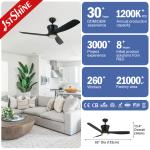 6 Speeds Smart Timing Quiet DC Motor 52 Inch Ceiling Fans With 3 Reversible