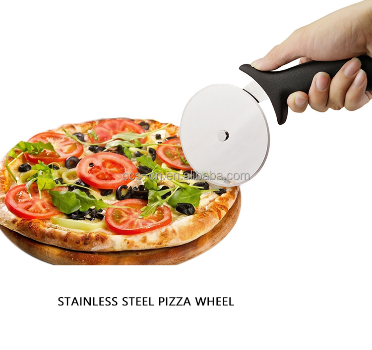 12 Inch Aluminum Pizza Shovel With Folding Handle And 10cm Pizza Wheel Cutter Set