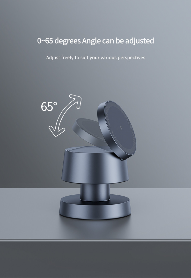 X6 Mushroom Design Wireless Charger Night Light Dark Grey / Golden Rose