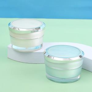 China Acrylic Double Wall Nail Gel Jar for Customized Colors Makeup Plastic Cream Jar and Face Hand Hair Skin Care Body Scrub factory