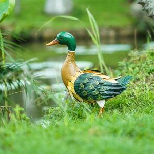 China ODM Metal Duck Animal Garden Ornament Customized Rustproof BSCI factory