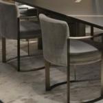 0.8x0.63m Luxury Designer Dining Chairs Matte Velvet Chaise Lounge Chair