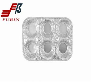 China 6 Compartment Disposable Cake Baking Pans SGS certification factory