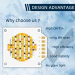 3538 250W 350W Five Color COB LED Chips View Angle 120 CCT 620nm/460nm/520nm