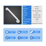 Anti Slip ABS Bathroom Safety Handles , Wall Mounted White Bathroom Grab Bars
