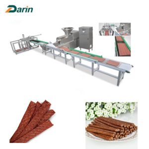 China Chewing Dog Snacks Cold Extruder Machine For Making Meat Strips on sale