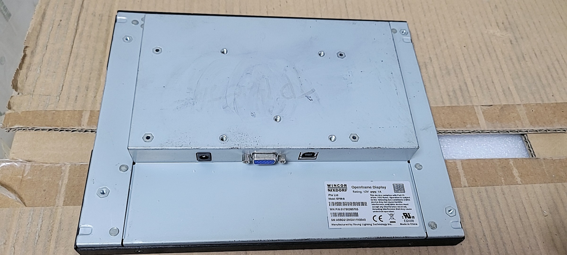 1750285705 ATM PARTS Wincor Nixdof Cineo 4060 OP06II 10.4" Operator Monitor 01750285705