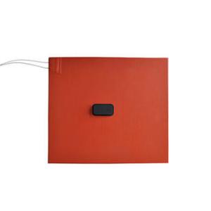 China 220V Square Electric Silicone Rubber Heating Pad With Etching Film factory