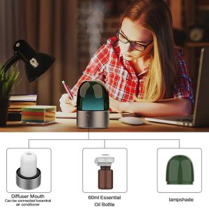 60ml Waterless Essential Oil Aroma Diffuser Coverage 200m3-300m3