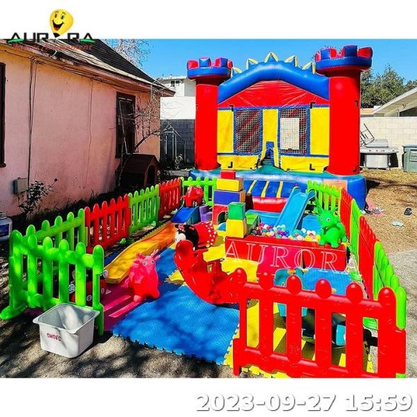Party Rental Soft Play Equipment Inflatable Bounce House Kids Ball Pit