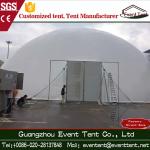 Luxury White Geodesic Dome Tent With 850g / Sqm Double PVC Fabric