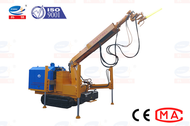 Crawler Wet Concrete Spray Shotcrete Machine With 4 Hydraulic Legs