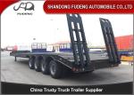 Customized 4 Axle 13 Meters Lowboy Semi Trailer