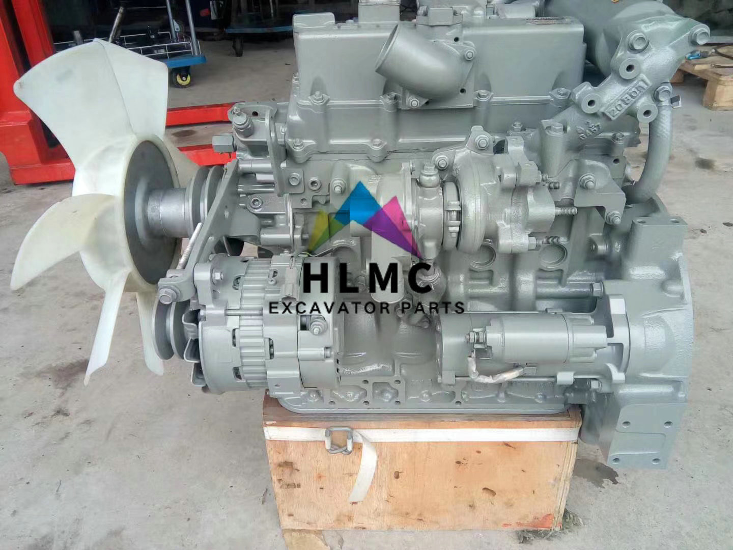 Construction Machinery ISUZU 4LE2 Complete Engine Assy Engine Motor
