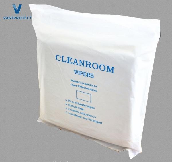 100% Polyester Microfiber Cleanroom Wipers for Industrial Anti-Static and Lint