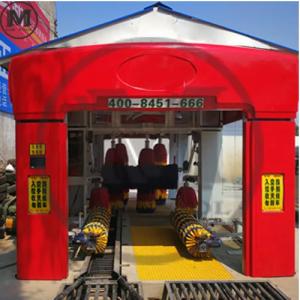 China Large Intelligent Tunnel Type Automatic Car Washing Machine with 9 Brushes factory