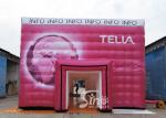 10x7 meters big red pvc inflatable cube tent with logo completely digital