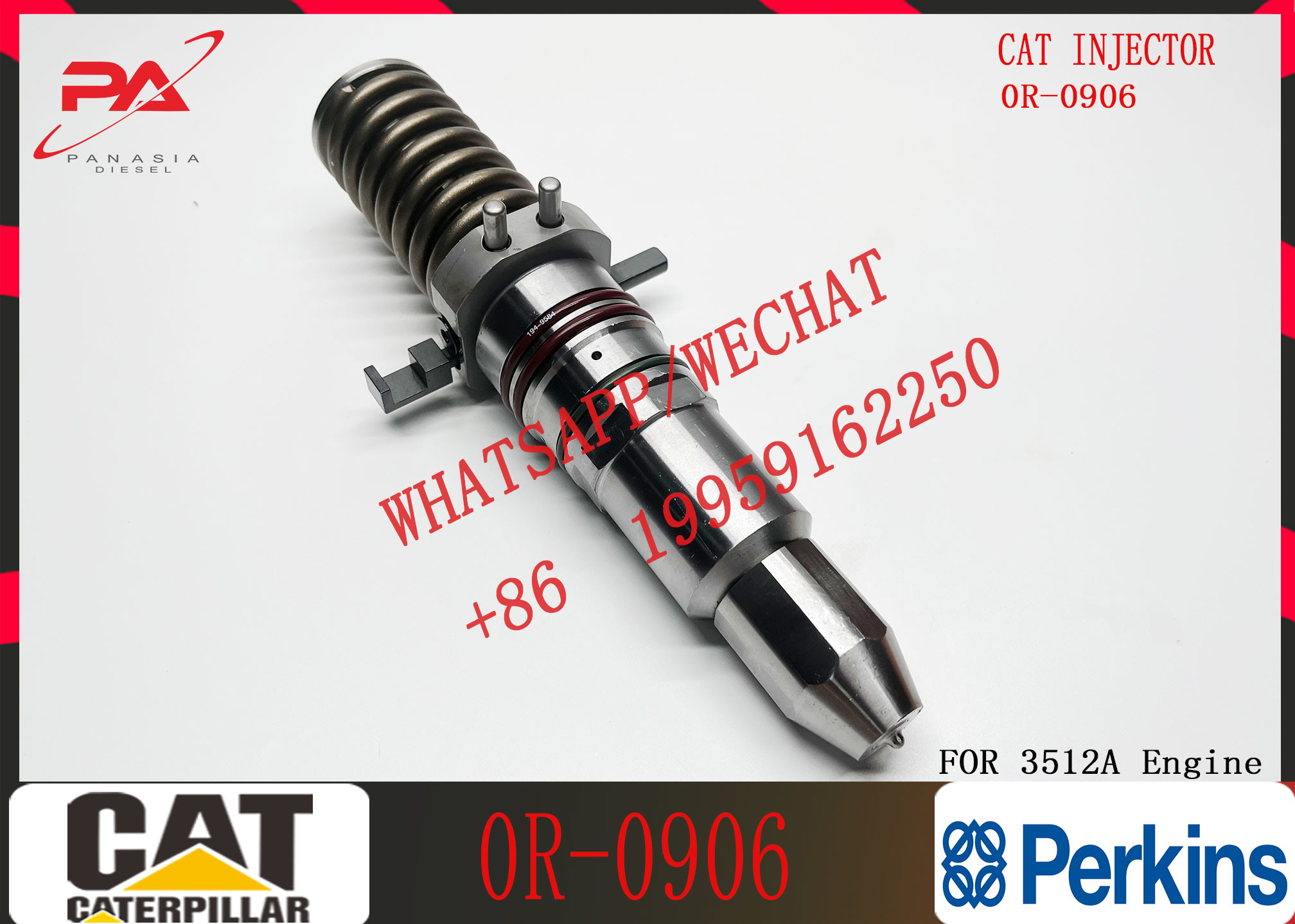 Common Rail Injector Assembly 111-3718 10R3053 6I-3075 7C-4184 0R-8338 0R-0906 7C-9576 7E-6048