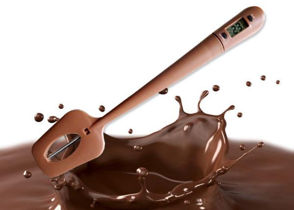Food Grade Silicone Cooking Spatula Digital Thermometer for Chocolate Creams
