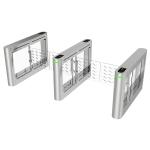 RFID Optical Face Recognition Pedestrian Swing Turnstile For Hotel