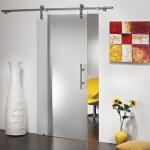 Aluminium Tempered Glass Shower Door Stainless Steel Semi Frameless