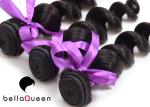 Loose Wave Natural Black Human Hair Full Lace Wigs No Shedding