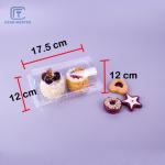 Eco Friendly 17.5x12x12cm Disposable Fruit Salad Containers