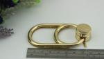 New style luxury bag accessories hardware light gold metal twist locks