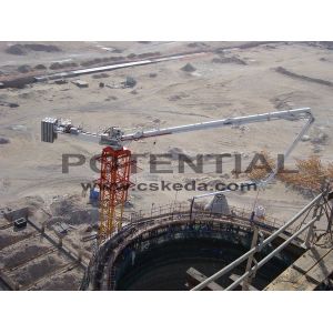 China Fully Hydraulic Driven Climbing Concrete Placing Boom Wireless factory