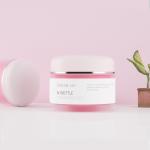 Luxury Facial Empty Round Skin Care Cream Plastic Cosmetic Jar with screw lid