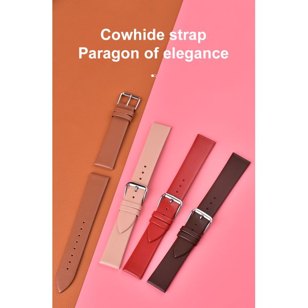 Retro Multi-Color Genuine Leather Watch Strap