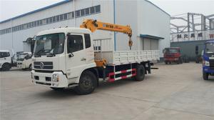 China Dongfeng 4x2 Truck Mounted Telescopic Crane 6.3 Ton With Telescoping Boom Crane factory