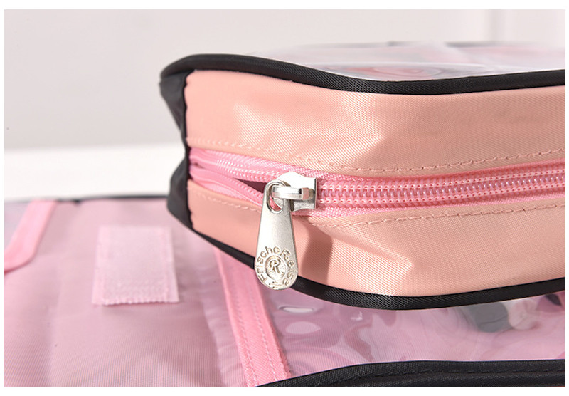 Ladies Waterproof PU Leather Toiletry Wash Bag