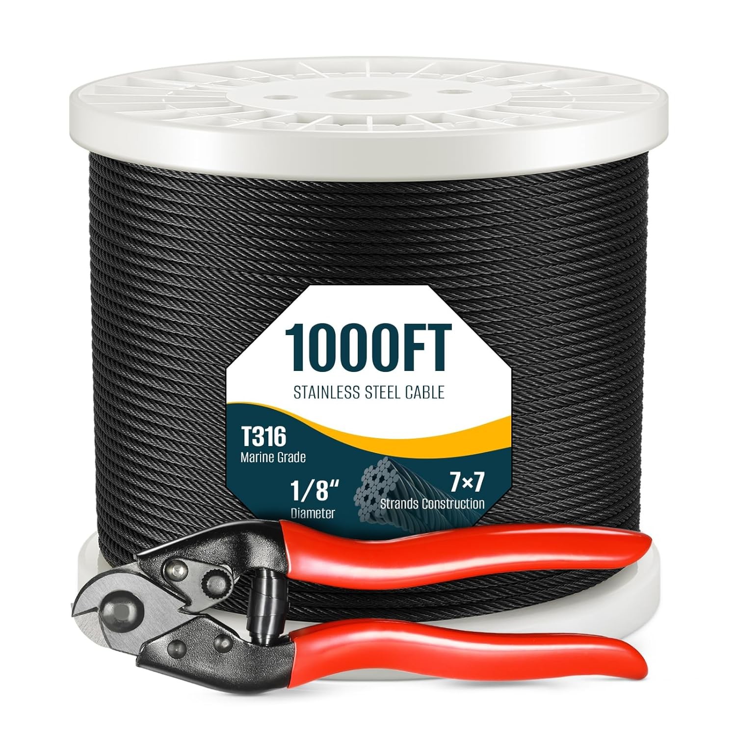 Colorful PVC Coated Steel Wire Rope for High Strength Stainless Steel Cables 304/316 7x7 7x19 Customized as Per Your Needs