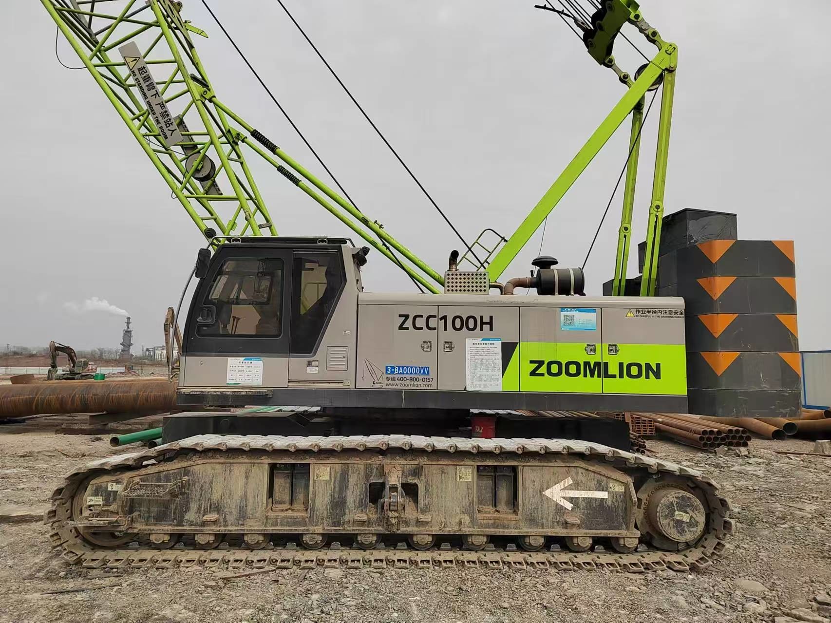 2021 ZOOMLION ZCC1000V Crawler Crane 100 Tons For Utility Road And Bridge Applications