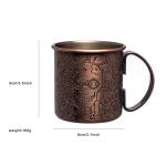 Etching Stainless Steel Copper Mug Unbreakable Travel Cup For Bar Party