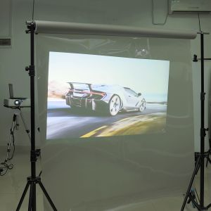 China Gray Rear Projection Film / 3D Holo Display With Self Adhesive Layer 100 Thickness factory