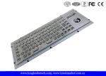 IP65 Rated Stainless Steel Industrial Computer Kiosk Keyboard With Trackball