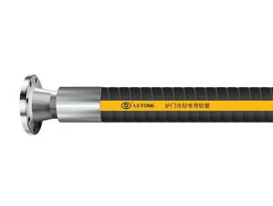 China Tensile Textile Cord Corrugated Black Synthetic Rubber Industrial Flow Hose 85bar factory