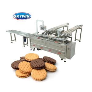 China Cream Sandwich Biscuit Machine Automatic Sandwich Biscuit Packaging Machine factory