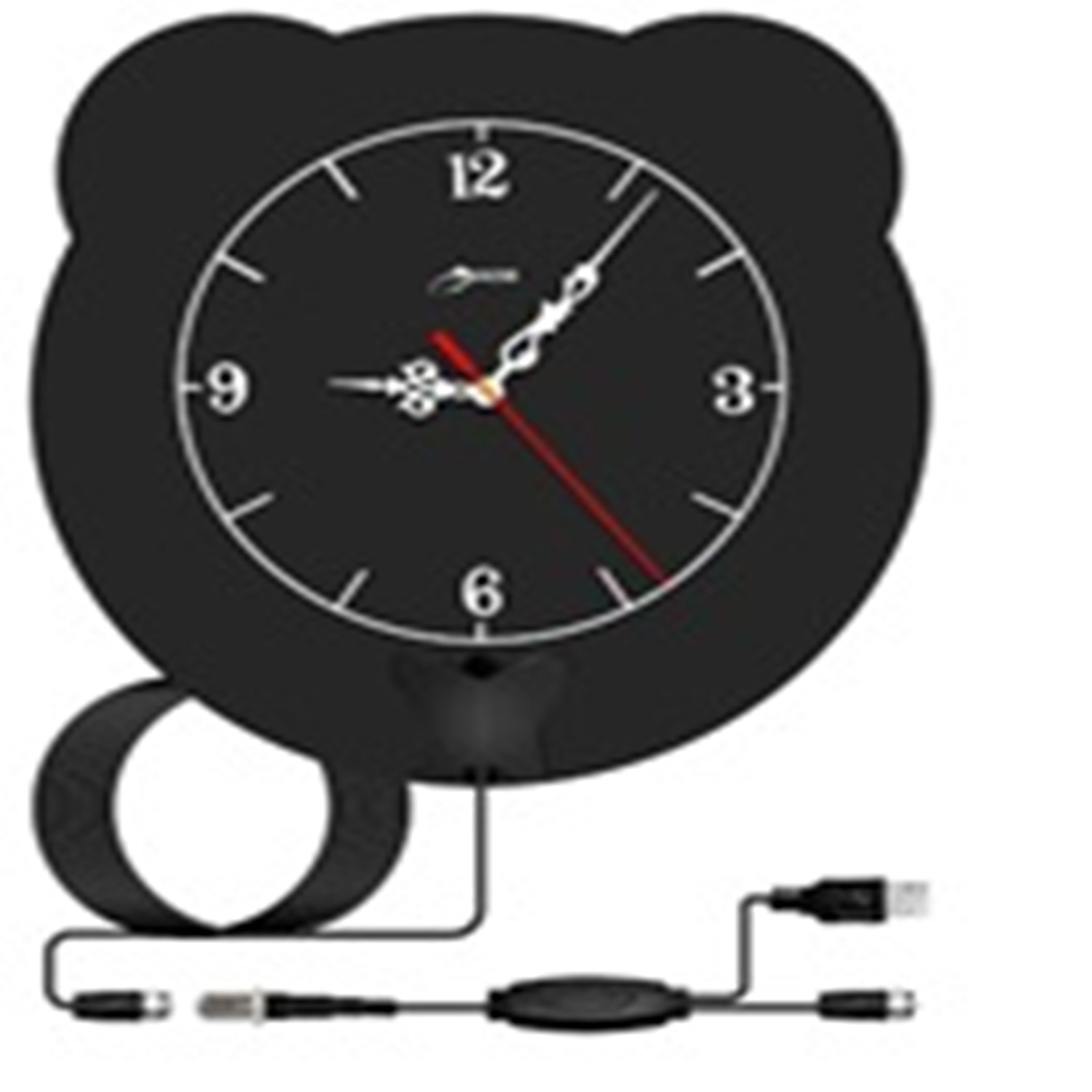 150 Miles Range Support 4K 1080p Indoor Amplifier HDTV Digital Solid Color White  Square Clock Antenna