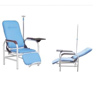 China Hospital Use Blood Transfusion Chair Medical Chair Drainage Pole And Dining Panel Optional factory