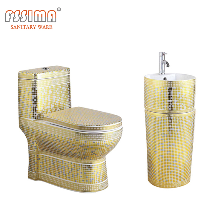 1 Piece Conjoined Toilet Gravity Flush System P And S Trap Wc